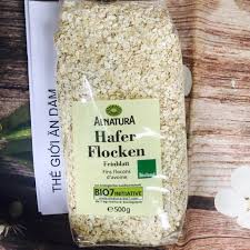Yến mạch Đức Hafer Flocken nguyên hạt cán dẹt gói 500gr