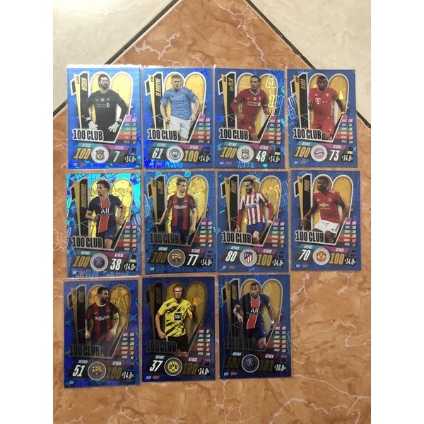 Thẻ CLB 100 Match Attax mùa 20/21