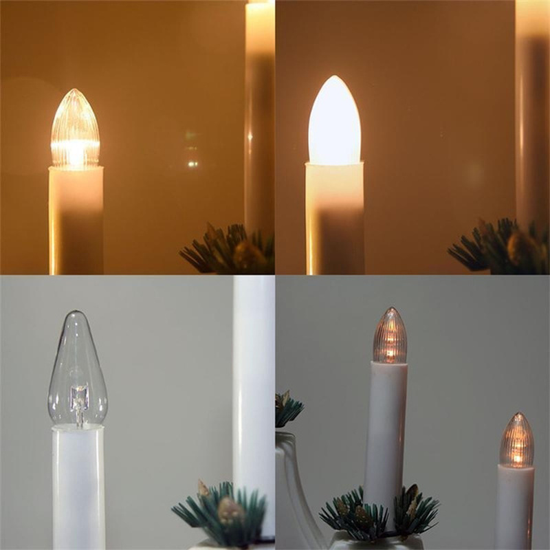 1 Bóng Đèn LED E10 Ánh Sáng Trắng Ấm Trang Trí Giáng Sinh / Năm Mới