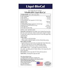 Thực Phẩm Chức Năng Viên Uống Giúp Xương-Răng Chắc Khỏe Vitahealth Liqui-Biocal -( Hộp 30 Viên)