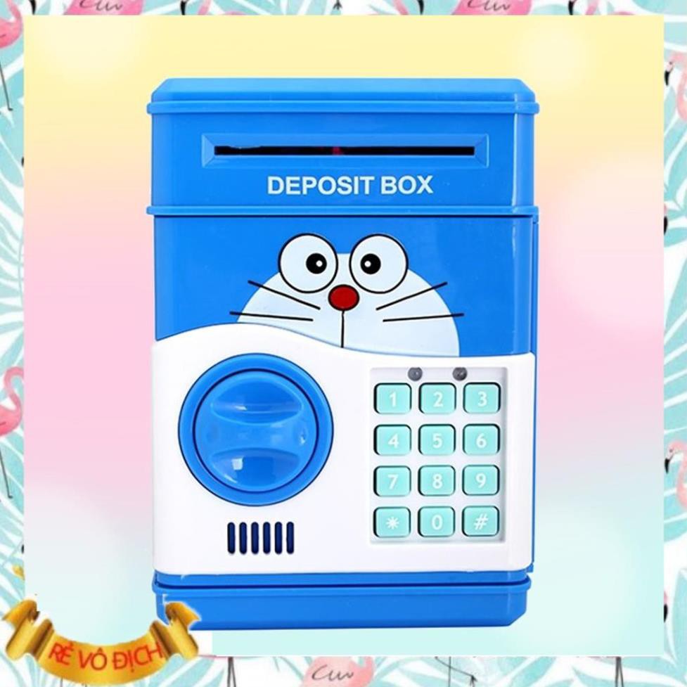 XẢ NHANH Két sắt Mini Hình doreamon kitty minion size lớn an toàn dễ sử dụng