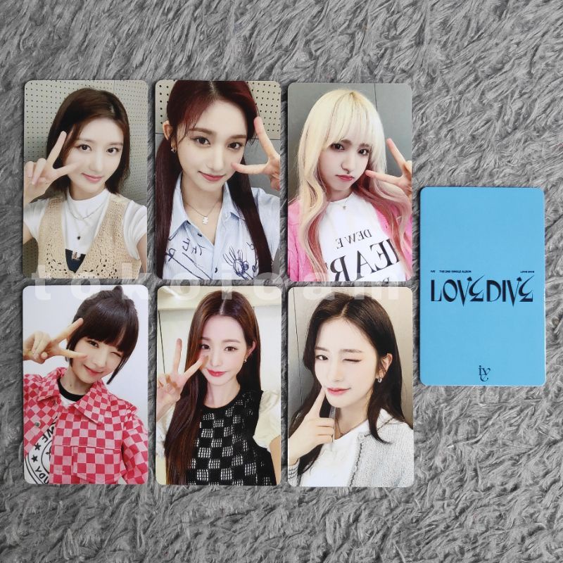 Bưu Thiếp Iive LOVE Lặn Ver 2 | Gaeul Leeseo Liz Rei Wonyoung Yujin