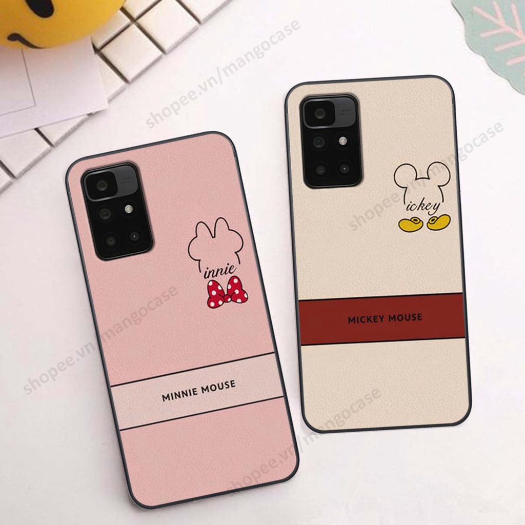 Ốp lưng Xiaomi Redmi 10 in hình happy nice, bé gấu đáng yêu