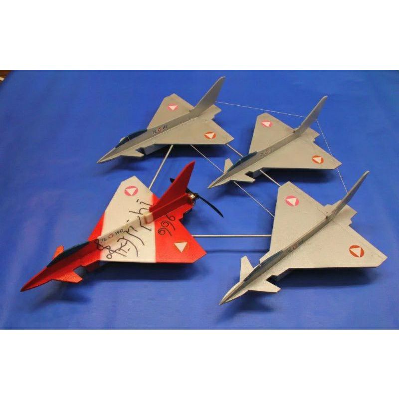 Bộ vỏ kit máy bay 4Kit euro typhoon sải 64 cm(Tặng 3 horn,3 link,5 carbon)