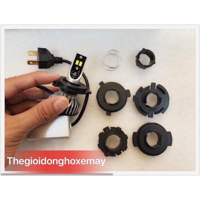 Bóng đèn pha led siêu sáng PL 60w gắn mọi loại xe máy