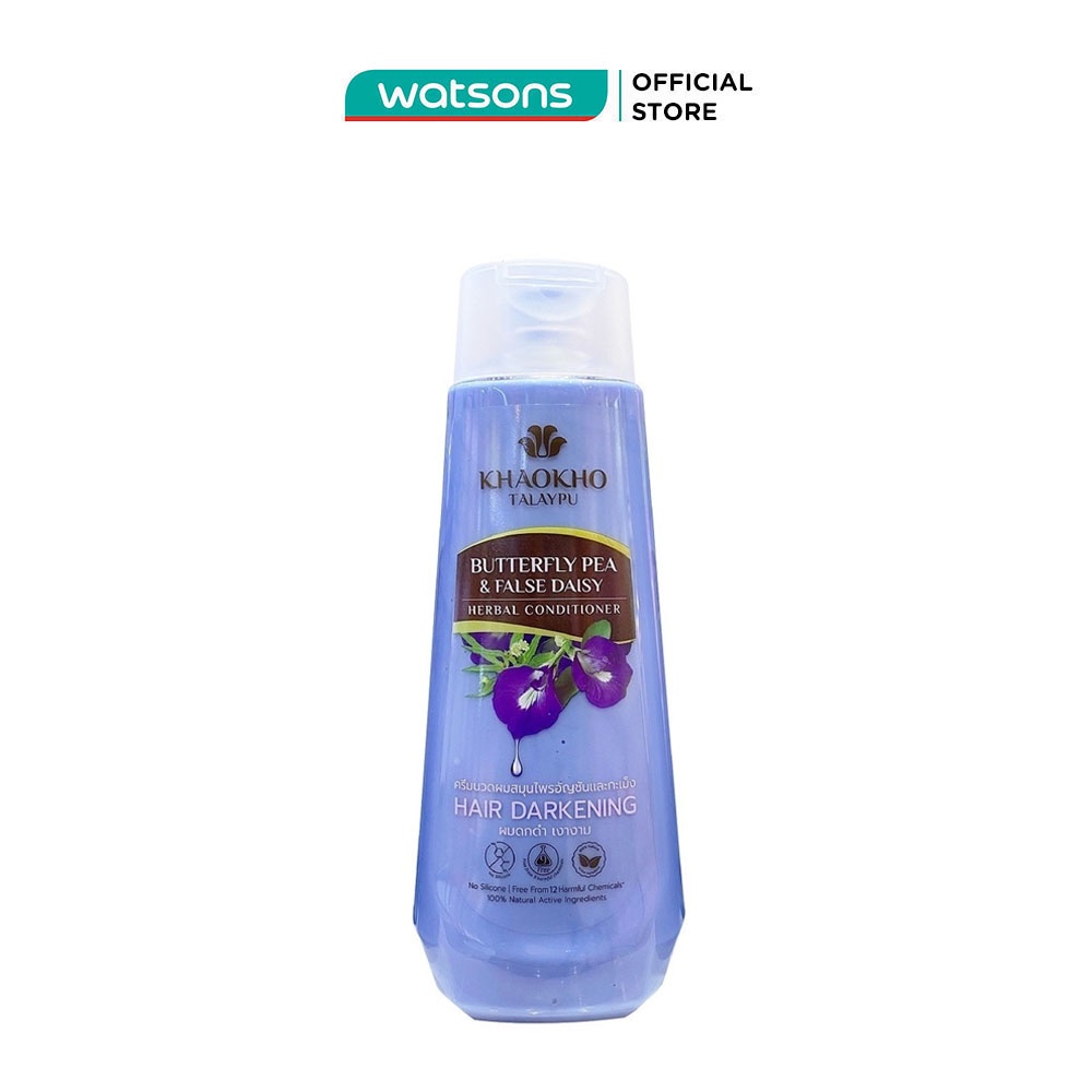 Dầu Xả Thảo Dược Khaokho Talaypu Hoa Đậu Biếc Và Hàn Liên Thảo 185ml