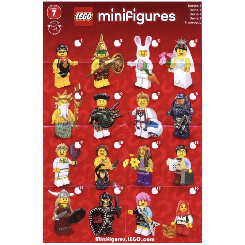Lego minifigures series 7 LIKENEW
