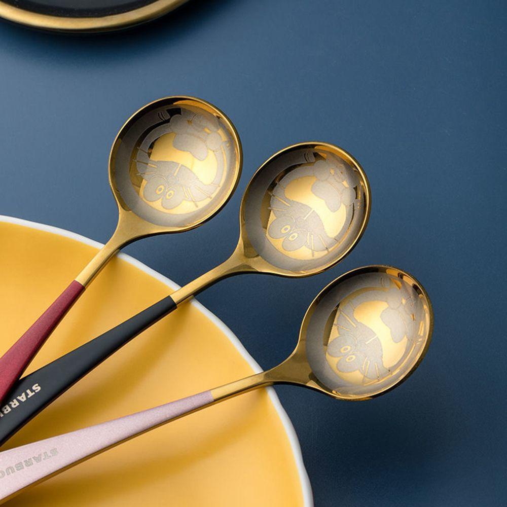 Muỗng Cà Phê Bằng Thép Không Gỉ Hình Mèo Đáng Yêu