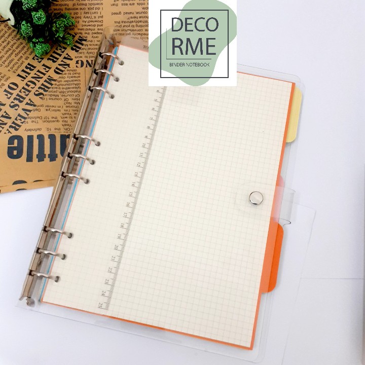 Binder B5 9 lỗ DecorMe sổ còng giấy refill B5 9 lỗ làm sổ take notes ghi bài