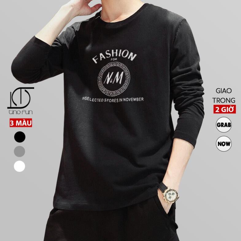 Áo thun nam ⚡FREESHIP⚡ Áo nỉ nam đẹp tay dài mã TT52 kiểu thun trơn phong cách Hàn Quốc form rộng cho mùa thu đông ⚡ .