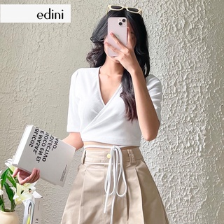 Áo cổ tim cột eo cách điệu EDINI - A1424