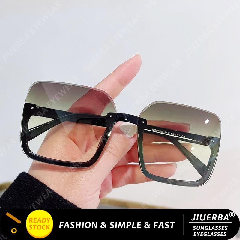 Kính Mát Gọng Vuông Oversize Chống Tia UV Thời Trang