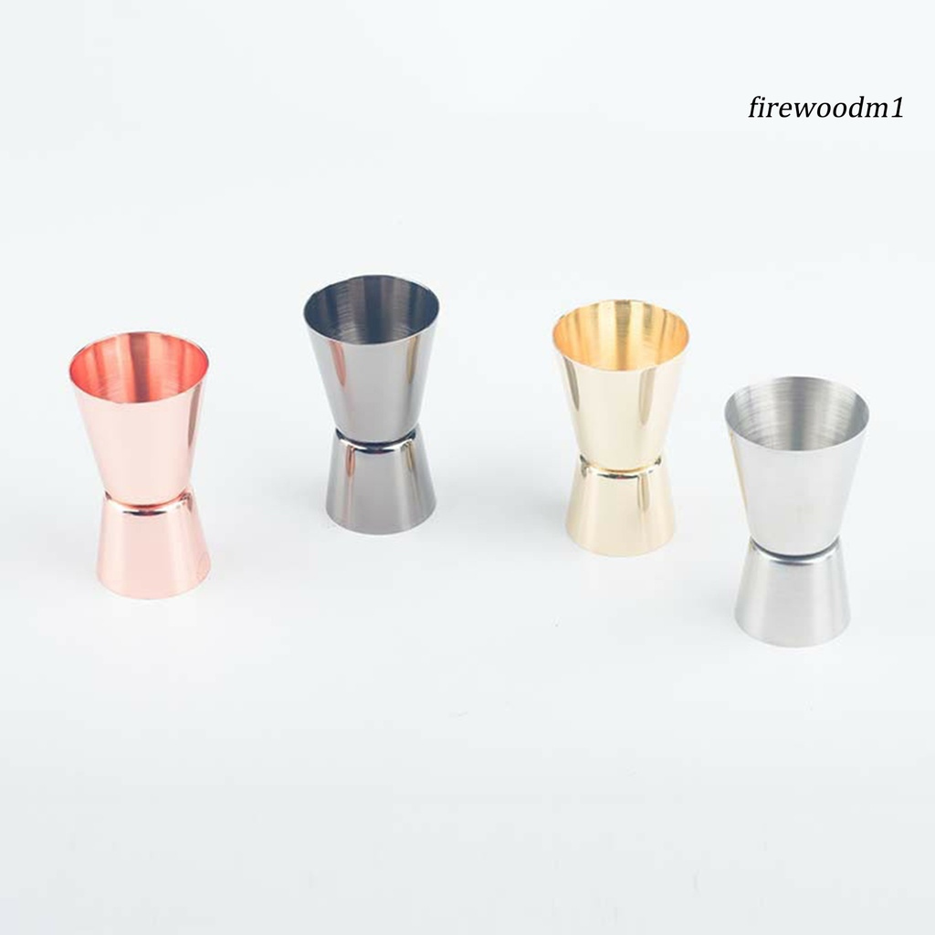 [FW]30ml Cocktail Shaker Eco-Friendly No Residual Taste Stainless Steel Dual Shot Drink Spirit Measure Cup for Kitchen