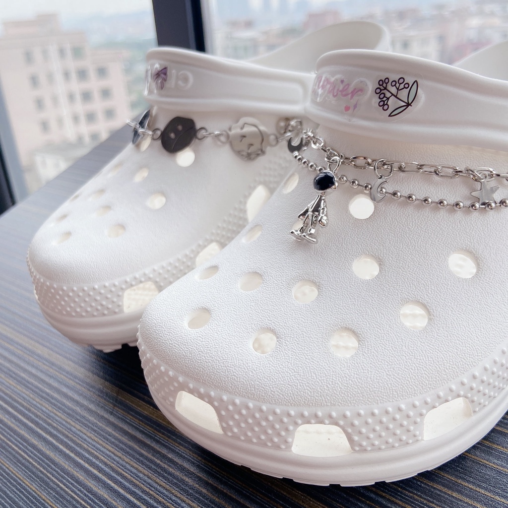 Dây Xích Kim Loại Đính Đá Kim Loại Trang Trí Giày DIY Thời Trang