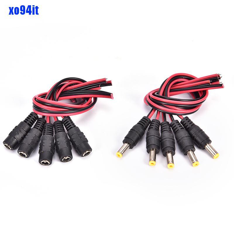 Bộ 5 Dây Cáp 12v 5.5x2.1mm Maledc