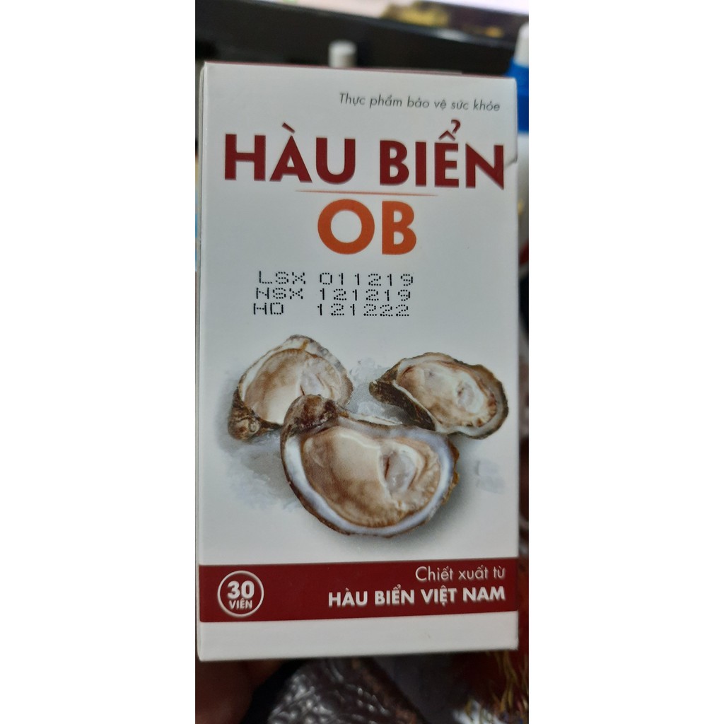 Viên Uống Tinh Hàu Biển OB Hôp 30 Viên