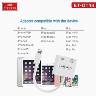 Cáp OTG Dành Cho iPhone, iPad Earldom OT43