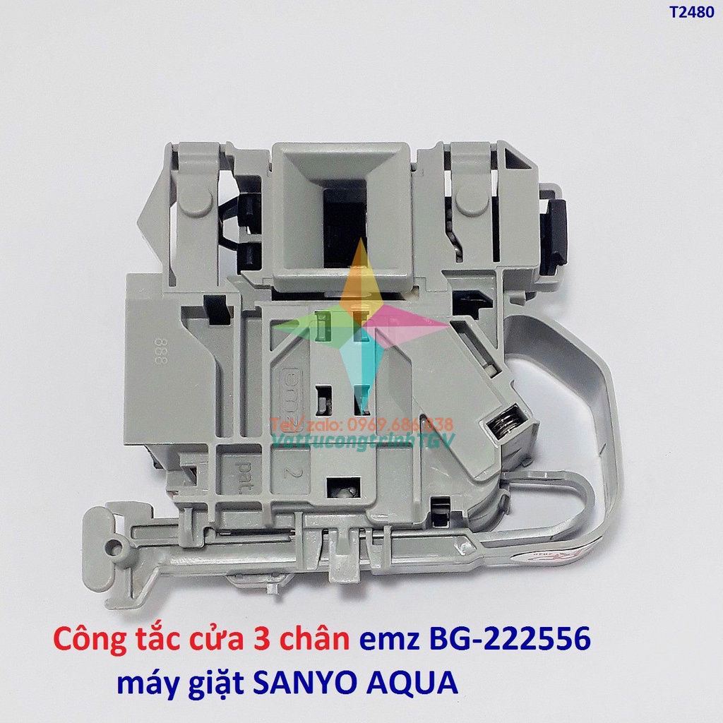 Công tắc cửa 3 chân emz BG-222556 màu xám cho máy giặt SANYO