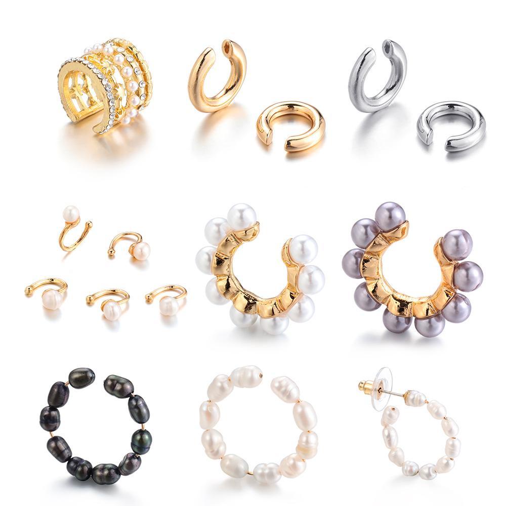 MOILYVN Khuyên Vành Tai Đính Đá CZ Thời Trang Dự Tiệc Cho Nam Và Nữ