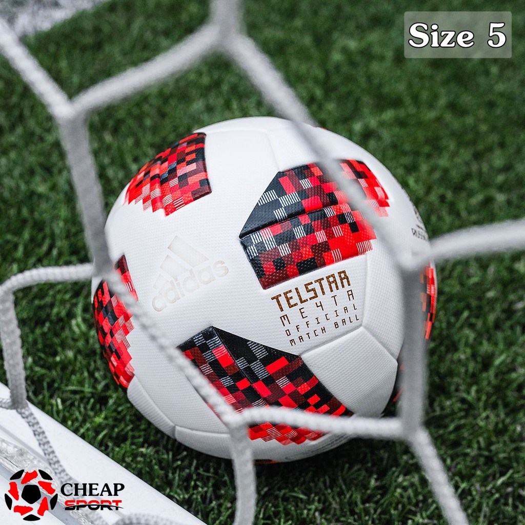 Bóng Đá World Cup 2018 TELSTAR 18 MECHTA Size 4 5 Phù Hợp Sân Cỏ Nhân Tạo Và Sân Cỏ Tự Nhiên (Bóng Đúc Cao Cấp)