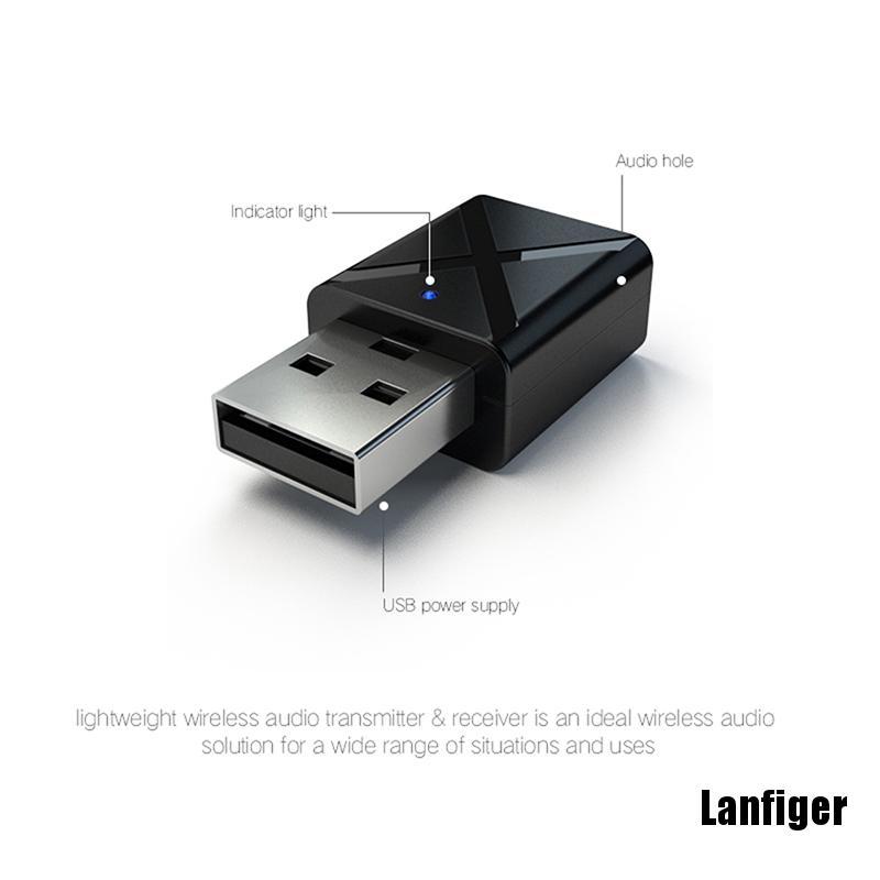 Thiết Bị Thu Phát Âm Thanh Bluetooth Không Dây 2 Trong 1 Usb 5.0 Cho Xe Hơi | BigBuy360 - bigbuy360.vn