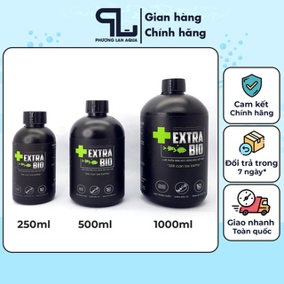 Men vi sinh bể cá extra bio cao cấp làm trong bể cá dang chai 125ml 250ml 500ml 1000ml