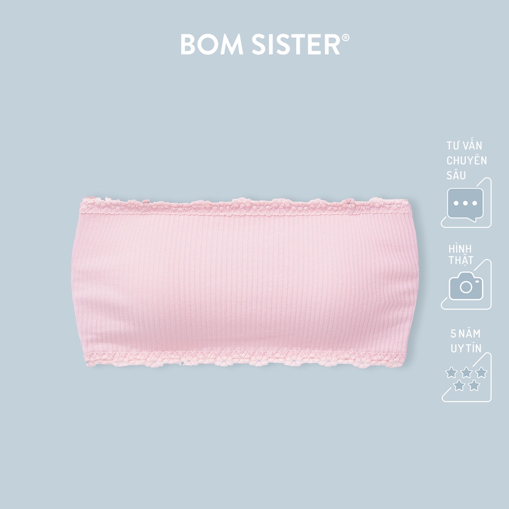 [Mã FARSBRBOM1 giảm 10% đơn 99K] Áo lót ống mút mỏng không gọng mút tháo được nâng ngực BOM SISTER BR1505