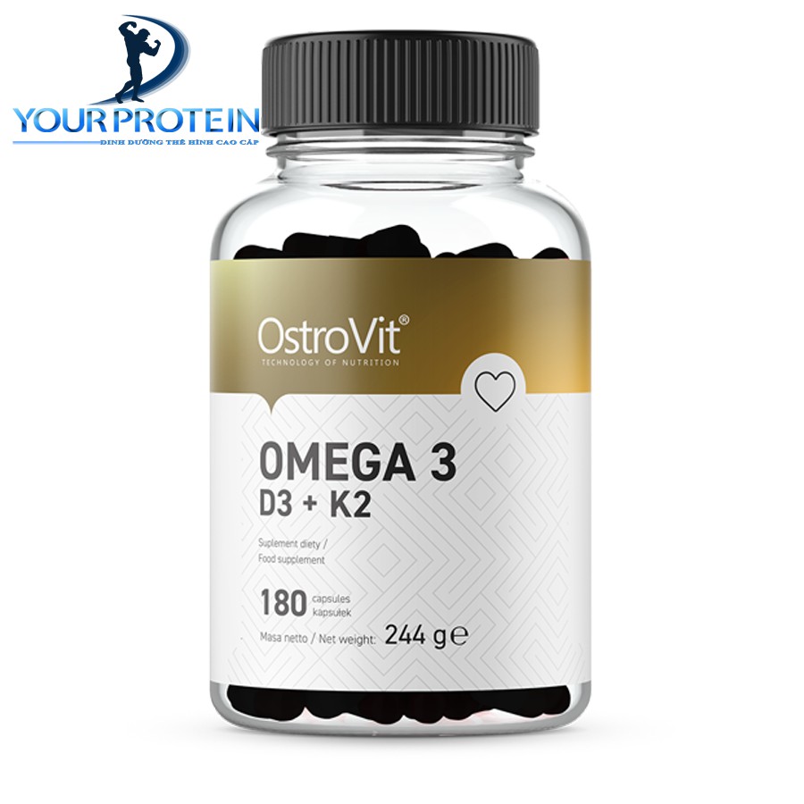 Ostrovit Hỗ Trợ Sức Khỏe Toàng Diện - OMEGA 3 D3 K3 ( 3 Trong 1)