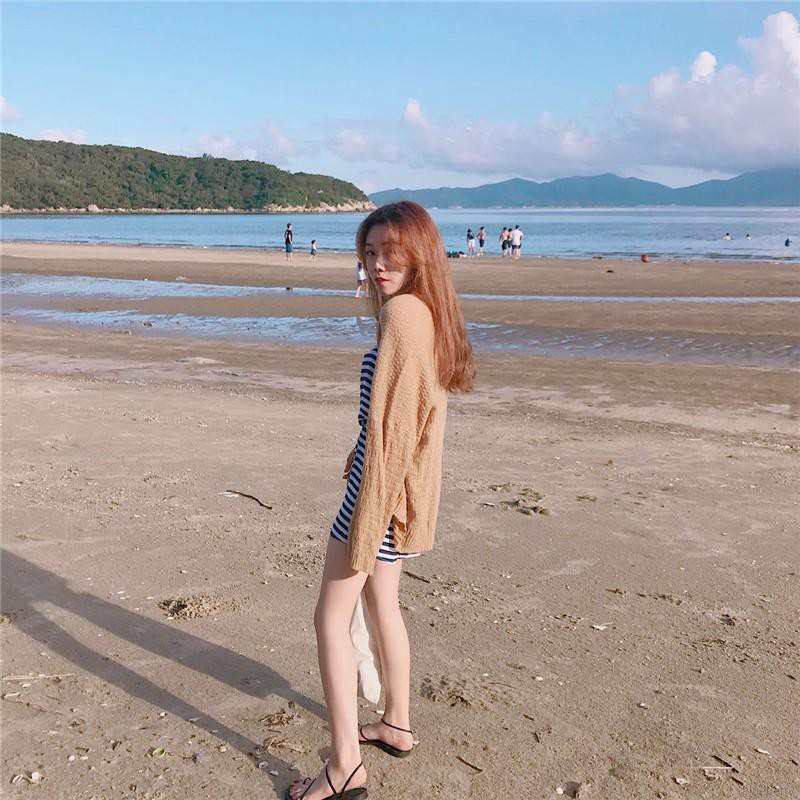 Áo khoác Cardigan dệt kim dáng rộng phong cách Hàn Quốc cho nữ | BigBuy360 - bigbuy360.vn