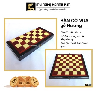 Bàn cờ vua gỗ hương 40x40cm, Mỹ Nghệ Hoàng Kim chuyên bộ cờ vua bằng gỗ đẹp cao cấp