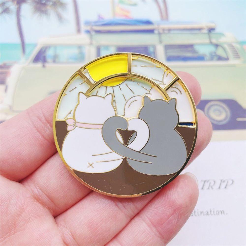 Ghim Cài Áo Hình Mèo Dễ Thương Phong Cách Hàn Quốc
