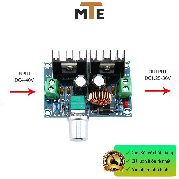 Mạch nguồn giảm áp, hạ áp DC XL4016 200W 8A Module Buck