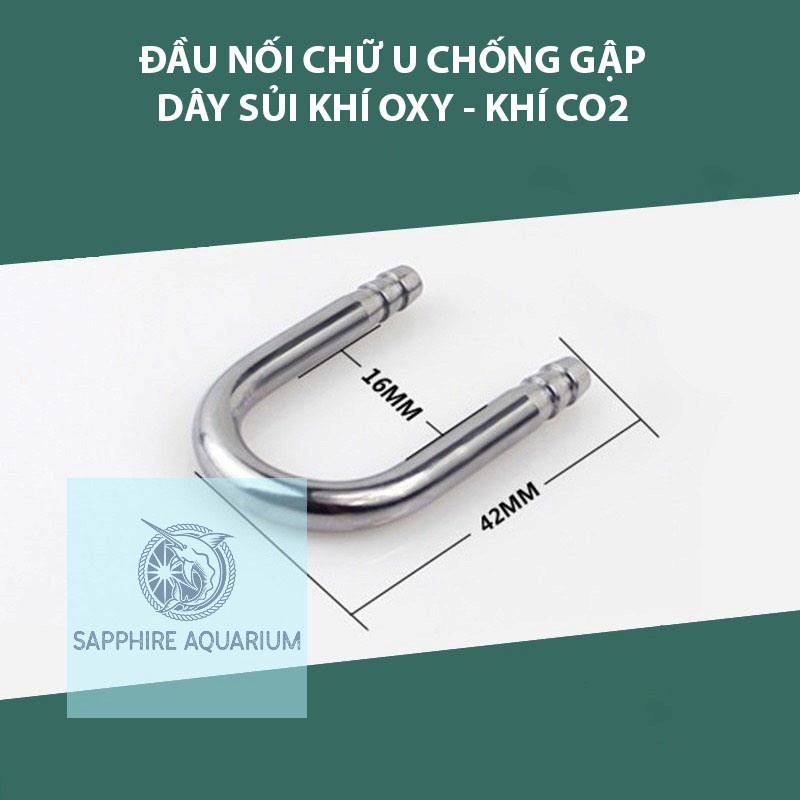 Đầu Nối Chữ U Chống Gập Dây Sủi Khí Oxy CO2