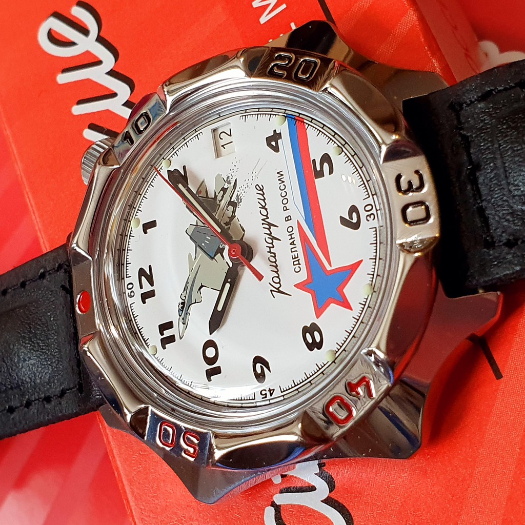 Đồng hồ nam Vostok máy cơ lên giây, size mặt 40. Đồng hồ Nga Vostok chính ủy Komandirskie 531764