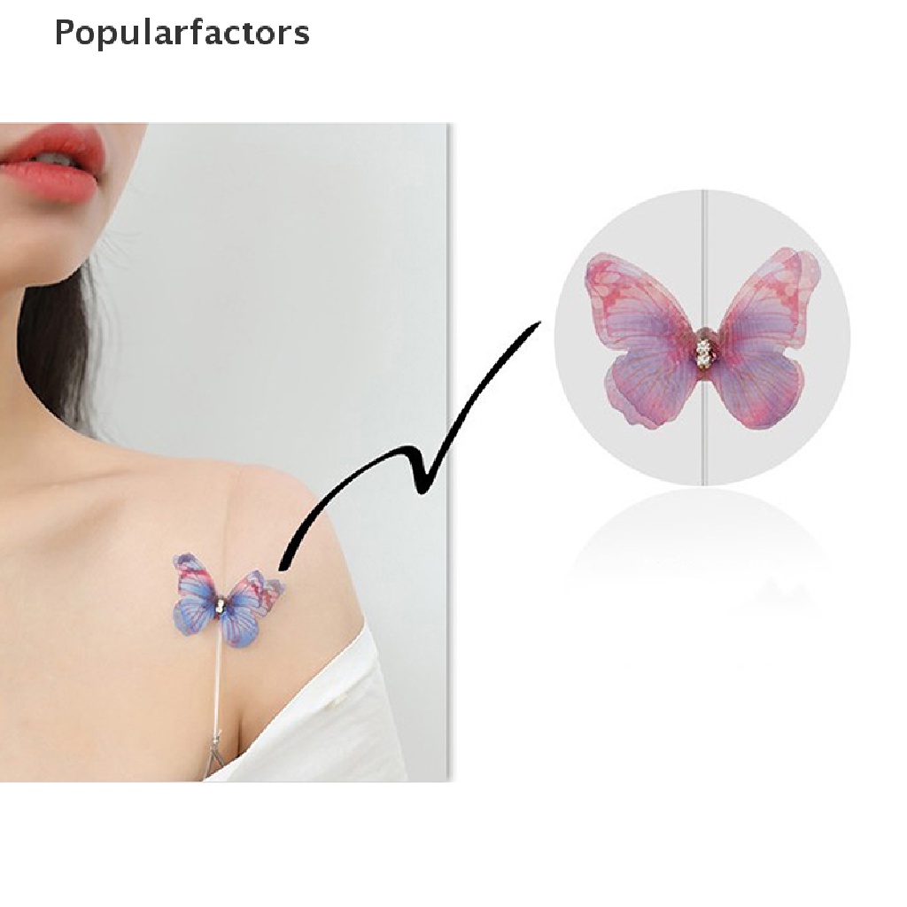 Cặp dây áo ngực trong suốt hình bướm thiết kế tùy chỉnh tiện dụng