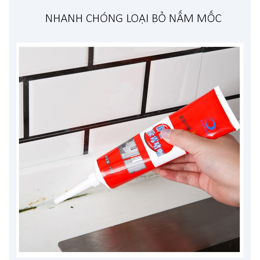 Dung Dịch Gel Tẩy Mốc Gioăng Cao Su, Kẽ Tường LKB 120g - Gel Tẩy Mốc