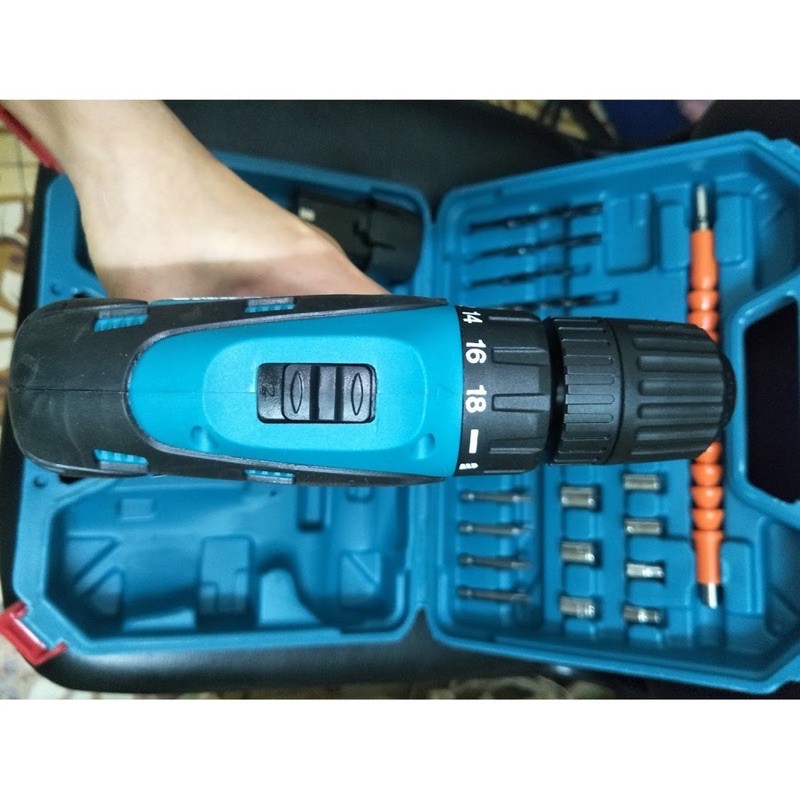 Máy khoan pin 12v, máy bắt vít Makita full đồ - Bộ máy khoan pin hàng liên doanh