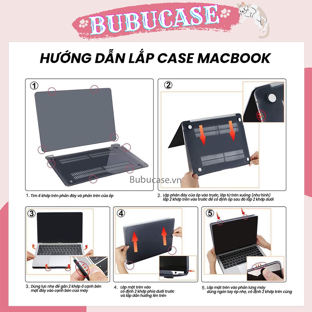 Case Macbook Nhựa Dẻo - Combo 2in1 + Phủ Phím Cùng Màu - Mac Air 11.6 / 12 Retina / Pro 13 Retina/Pro 15 Retina - Link 2