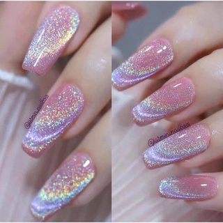 NAIL BOX móng thiết kế mẫu mắt mèo cầu vồng có làm theo yêu cầu