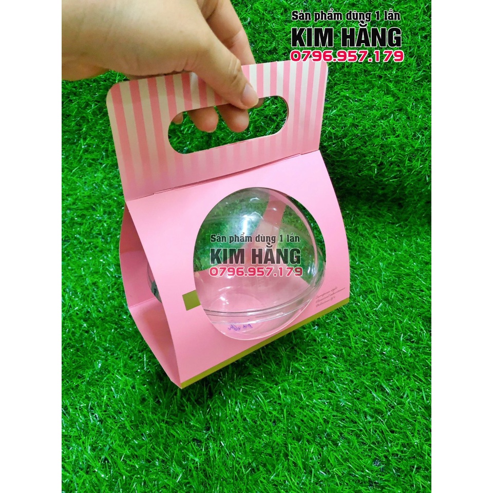 Set 50 hộp cầu 390ml + túi giấy  - đựng mousse - tiramisu  , đựng rau câu 3D, đựng bánh kem,....
