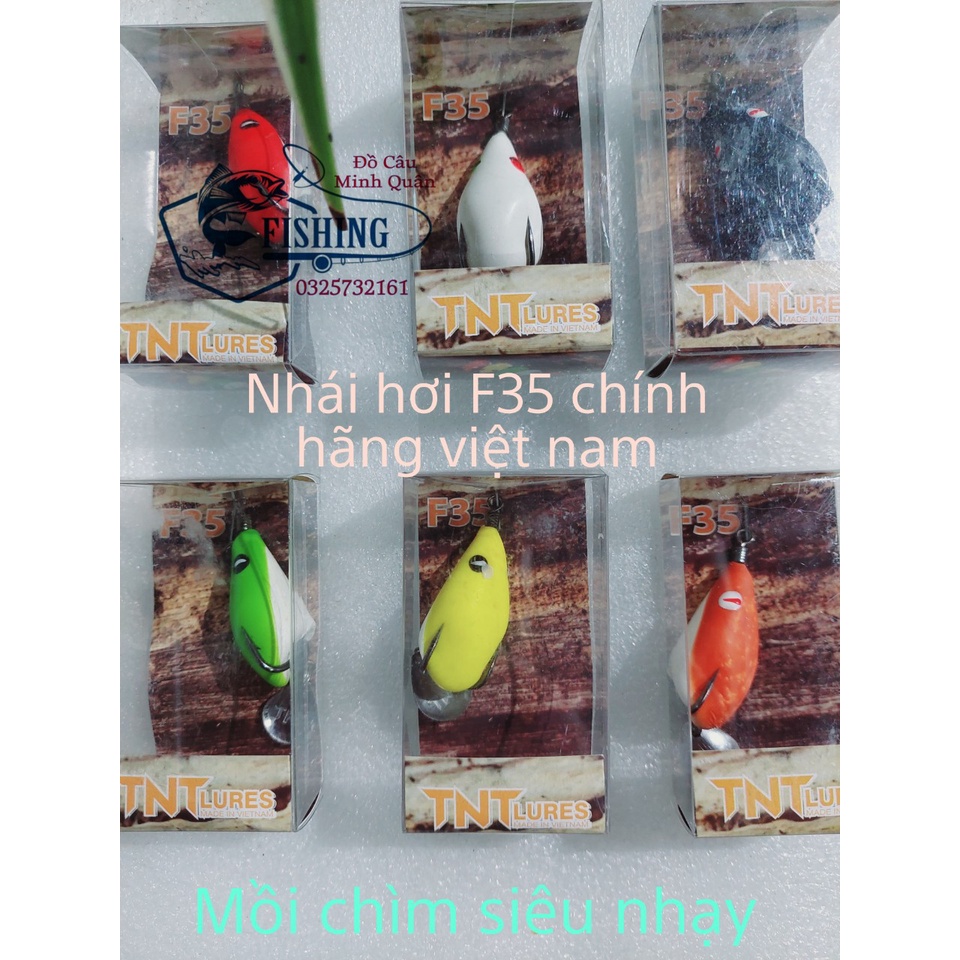 Mồi Câu Lure Nhái Hơi F35 - Mồi Chìm Nhái Hơi F35 - docauminhquan88