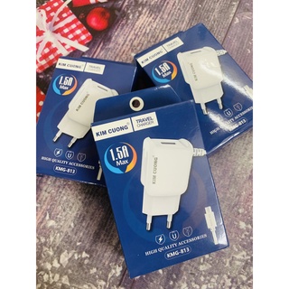 Sạc kim cương 813 kmg 813 chuẩn 1.5a có cổng usb chính hãng kim cương