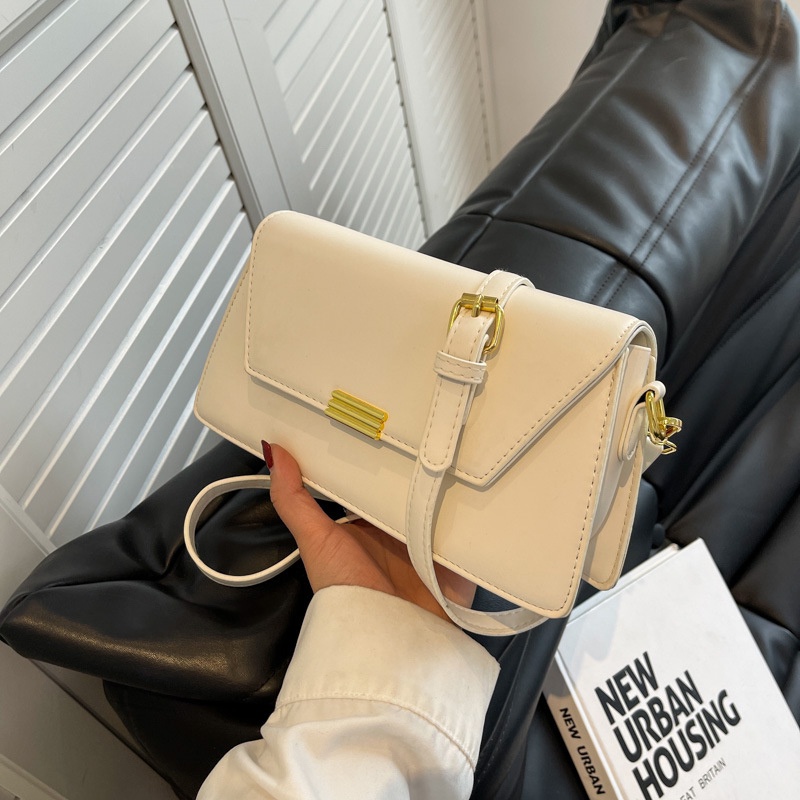 Túi đeo chéo IELGY hình vuông nhỏ màu sắc đơn giản có khóa từ thời trang cho nữ