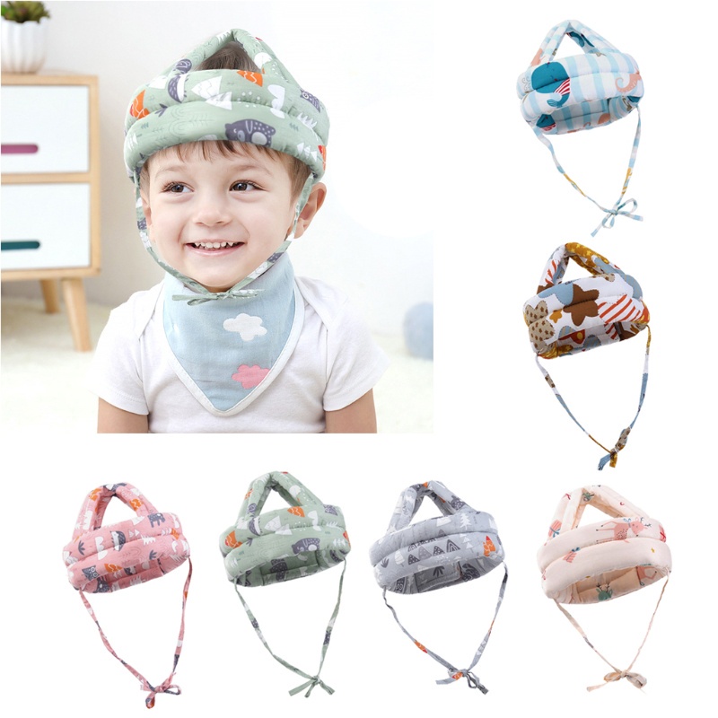 Mũ đội đầu cho bé BEPIKA bảo vệ an toàn chống va chạm cho bé tập đi