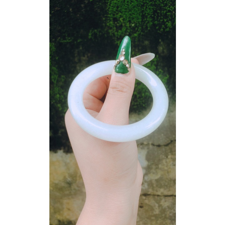 VÒNG TAY ĐÁ BẠCH NGOC CHỘT 10MM -11MM