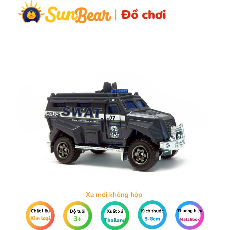 Xe mô hình Matchbox S.W.A.T Truck MB824 - Sun Bear