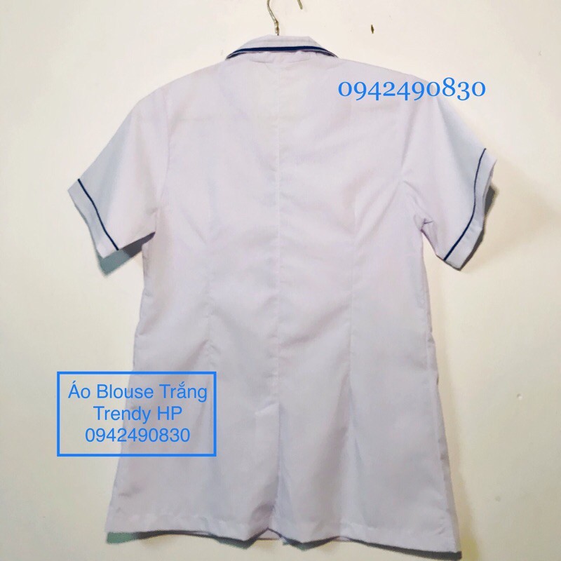 [Sỉ] Áo y tá nữ, áo blouse nữ cộc tay điều dưỡng viên Lon Nhật