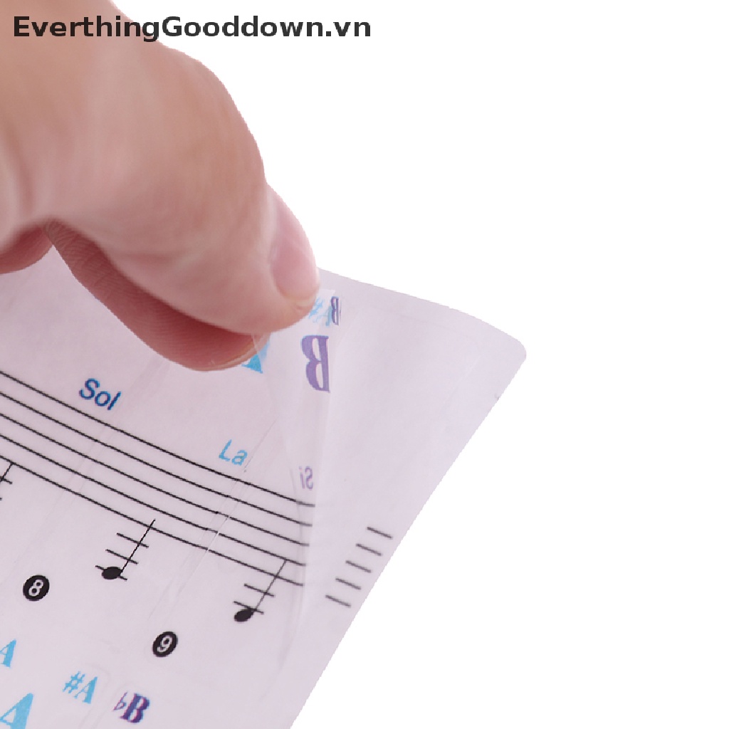 Giấy Dán Ghi Chú Cho Bàn Phím Đàn Piano 88 / 61 / 54 / 49 / 37 Trong Suốt
