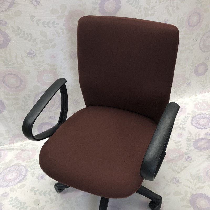 Computer chair covers solid color brief style elastic polyester fabric chair cover