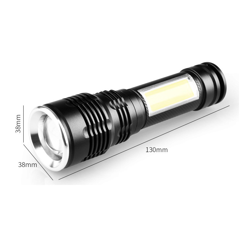 Đèn pin siêu sáng T6-29 full phụ kiện ,đèn COB ,bóng đèn tiêu chuẩn t6,khả năng kháng nước tiêu chuẩn ipx5